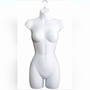 New Heavy-Duty Female Hollow-Back Torso Display Mannequin INCLUDES HANGING HOOK!